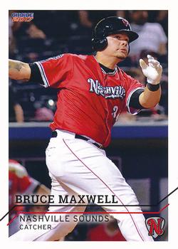 2017 Choice Nashville Sounds #16 Bruce Maxwell Front