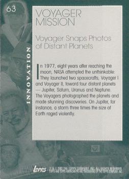 2002 Topps American Pie Spirit of America #63 Voyager Mission Back