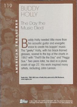 2002 Topps American Pie Spirit of America #119 Buddy Holly Back