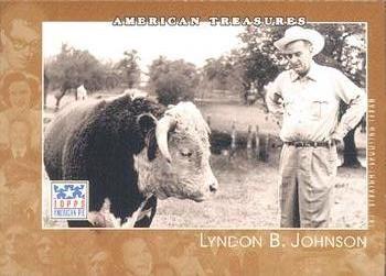 2002 Topps American Pie Spirit of America #143 Lyndon B. Johnson Front