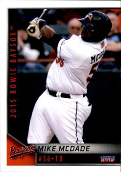 2015 Choice Bowie Baysox #19 Mike McDade Front