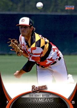 2016 Choice Bowie Baysox - Update #6 John Means Front