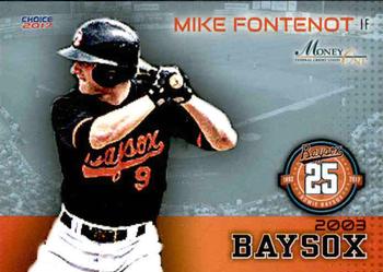 2017 Choice Bowie Baysox 25th Anniversary Team #6 Mike Fontenot Front