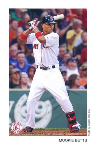 2017 Boston Red Sox Photocards #NNO Mookie Betts Front