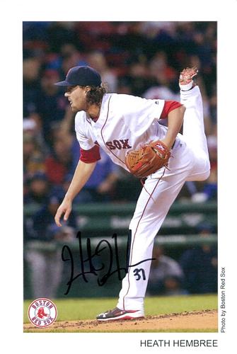2017 Boston Red Sox Photocards #NNO Heath Hembree Front
