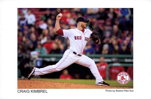 2017 Boston Red Sox Photocards #NNO Craig Kimbrel Front