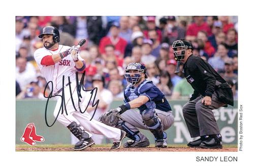 2017 Boston Red Sox Photocards #NNO Sandy Leon Front