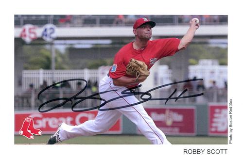 2017 Boston Red Sox Photocards #NNO Robby Scott Front