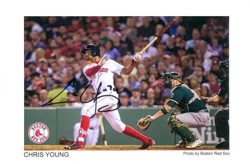 2017 Boston Red Sox Photocards #NNO Chris Young Front