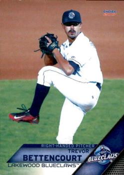 2017 Choice Lakewood BlueClaws #4 Trevor Bettencourt Front