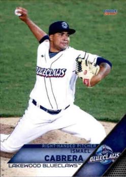 2017 Choice Lakewood BlueClaws #8 Ismael Cabrera Front