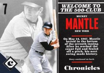 2017 Panini Chronicles #7 Mickey Mantle Front