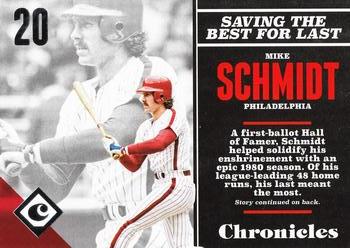2017 Panini Chronicles #42 Mike Schmidt Front