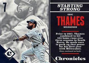 2017 Panini Chronicles #62 Eric Thames Front