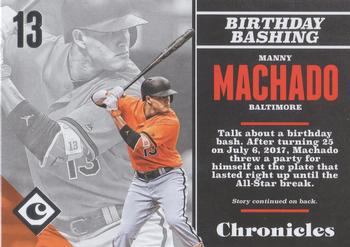 2017 Panini Chronicles #94 Manny Machado Front