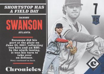 2017 Panini Chronicles #108 Dansby Swanson Front