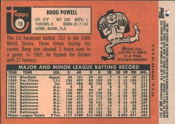 2002 Topps Archives #112 Boog Powell Back