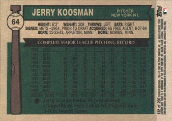 2002 Topps Archives #132 Jerry Koosman Back
