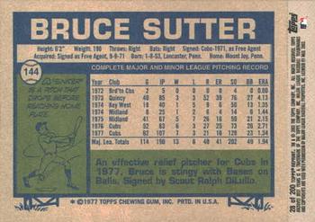 2002 Topps Archives #28 Bruce Sutter Back