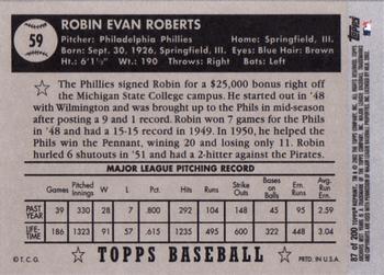 2002 Topps Archives #87 Robin Roberts Back
