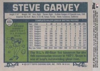 2002 Topps Archives #169 Steve Garvey Back