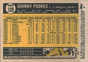 2002 Topps Archives #54 Johnny Podres Back