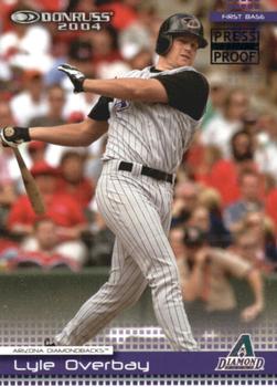 2004 Donruss - Press Proofs Black #219 Lyle Overbay Front