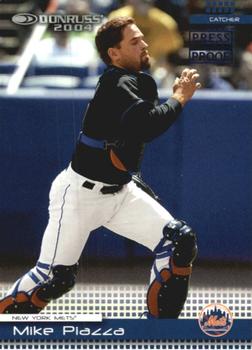 2004 Donruss - Press Proofs Blue #315 Mike Piazza Front