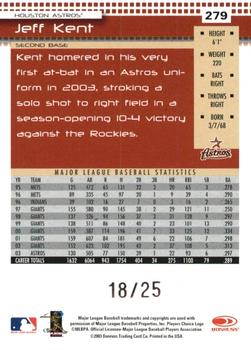 2004 Donruss - Press Proofs Gold #279 Jeff Kent Back