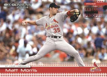 2004 Donruss - Press Proofs Red #344 Matt Morris Front
