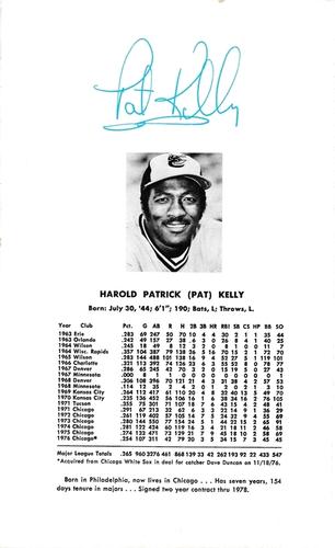 1977 Baltimore Orioles Photo Album #NNO Pat Kelly Back