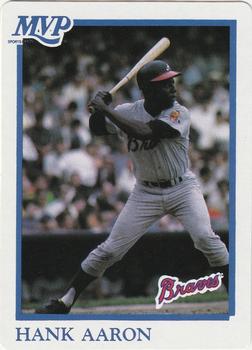 1990 MVP Baseball All-Star Card Game #2 Hank Aaron Front