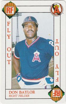 1990 MVP Baseball All-Star Card Game #NNO Don Baylor Front