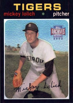 2002 Topps Archives Reserve #28 Mickey Lolich Front