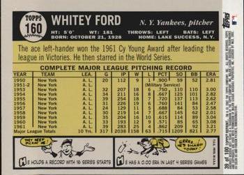 2002 Topps Archives Reserve #39 Whitey Ford Back