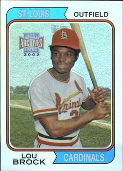 2002 Topps Archives Reserve #95 Lou Brock Front
