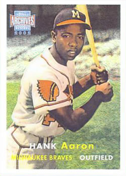 2002 Topps Archives Reserve #61 Hank Aaron Front