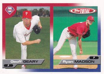 2005 Topps Total Philadelphia Phillies Alumni Night SGA #4 Geoff Geary / Ryan Madson Front