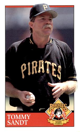 1993 Quintex Pittsburgh Pirates SGA #NNO Tommy Sandt Front