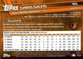 2017 Topps - Sparkle Foil #95 Chris Davis Back