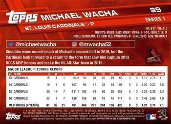 2017 Topps - Sparkle Foil #99 Michael Wacha Back