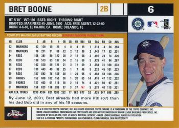 2002 Topps Chrome #6 Bret Boone Back