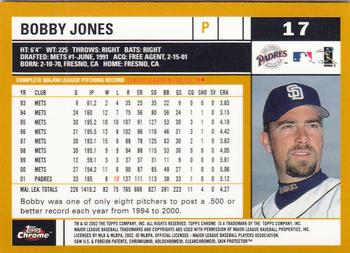 2002 Topps Chrome #17 Bobby Jones Back