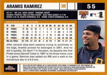 2002 Topps Chrome #55 Aramis Ramirez Back
