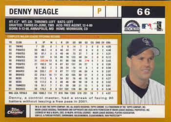 2002 Topps Chrome #66 Denny Neagle Back