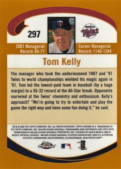2002 Topps Chrome #297 Tom Kelly Back