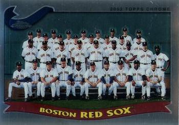 2002 Topps Chrome #645 Boston Red Sox Front