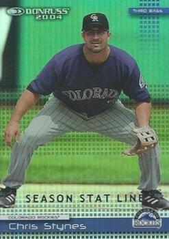2004 Donruss - Stat Line Season #256 Chris Stynes Front