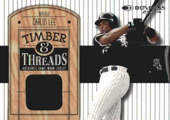 2004 Donruss - Timber & Threads #TT-7 Carlos Lee Front