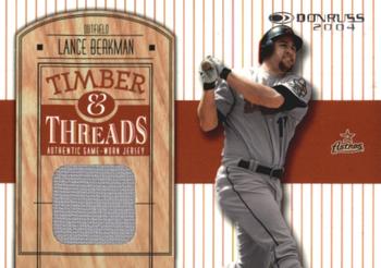 2004 Donruss - Timber & Threads #TT-12 Lance Berkman Front